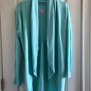 Women's Open Front Cardigan Sweater - Light Blue